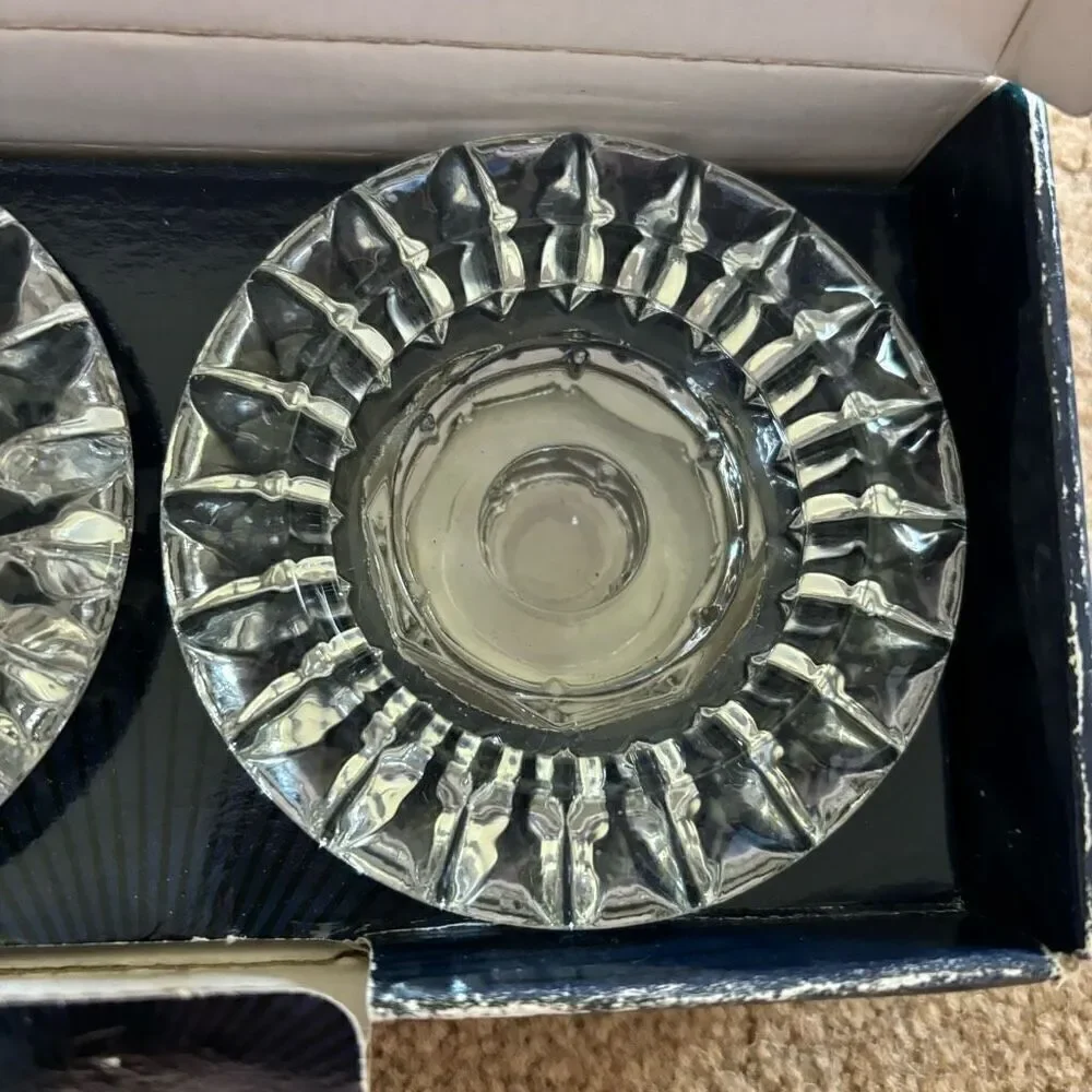 Collector’s Crystal Gallery Genuine Crystal Candleholder Set